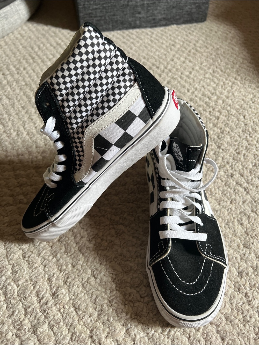 NWT The Vans Sk8 Hi 'Mix Checker' sneaker. W6, M 4.5 EUR 36.